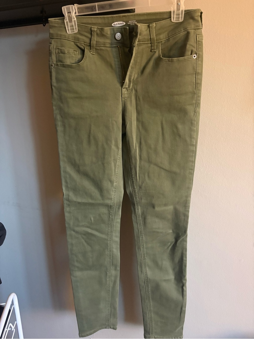 Old Navy Rockstar Super Skinny Olive Pants